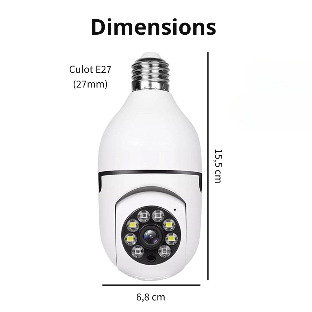 InoCam Lamp™ Caméra Ampoule Sans-Fil 1080P