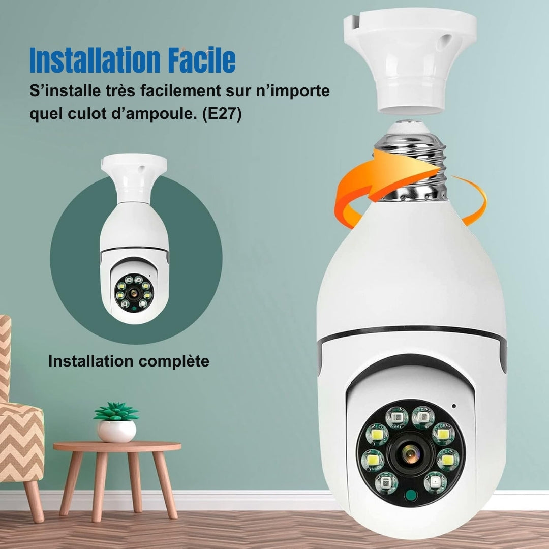 InoCam Lamp™ Caméra Ampoule Sans-Fil 1080P