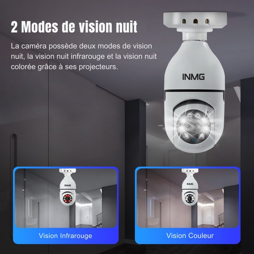 InoCam Lamp™ Caméra Ampoule Sans-Fil 1080P