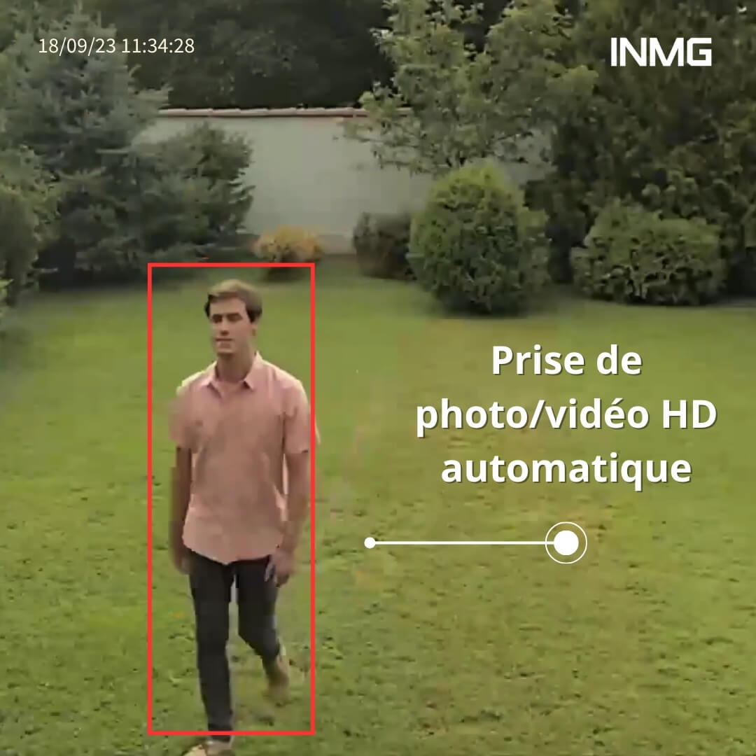 InoCam Solar Dome 4G™ Caméra Rotative Sans-Fil Autonome