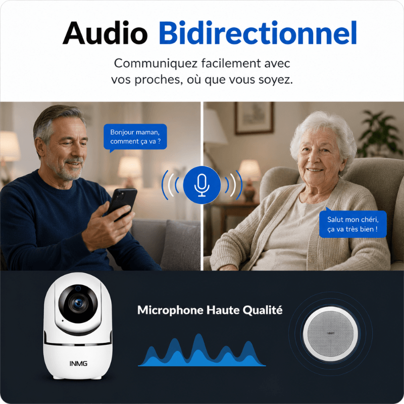 InoCam Mini™ Caméra Intérieure Rotative