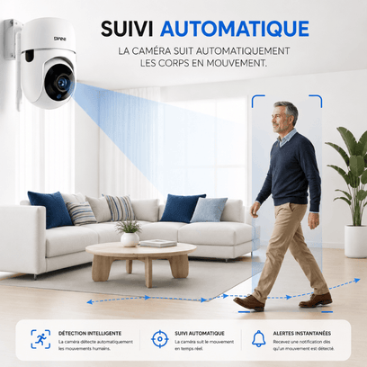 InoCam Mini™ Caméra Intérieure Rotative
