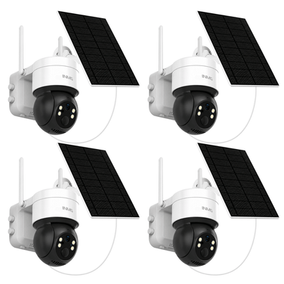 InoCam Pro 4G™ Caméra Rotative Solaire Sans Fil