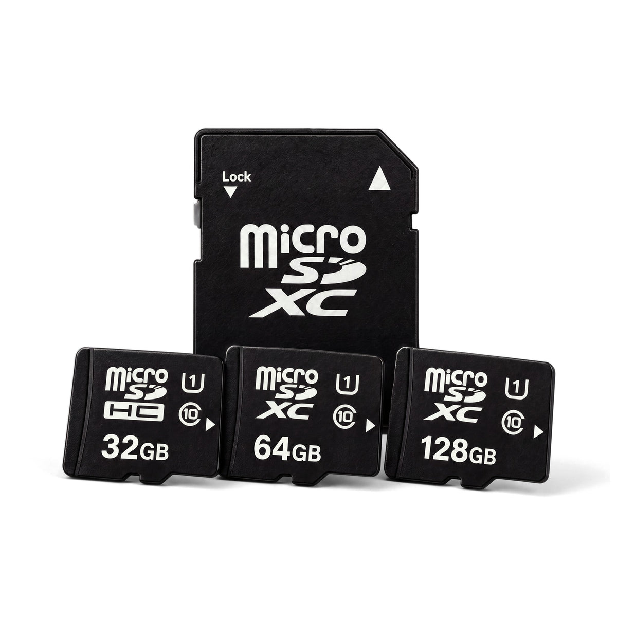 Cartes micro SD INOMEGA 32, 64 et 128 Go avec adaptateur SD