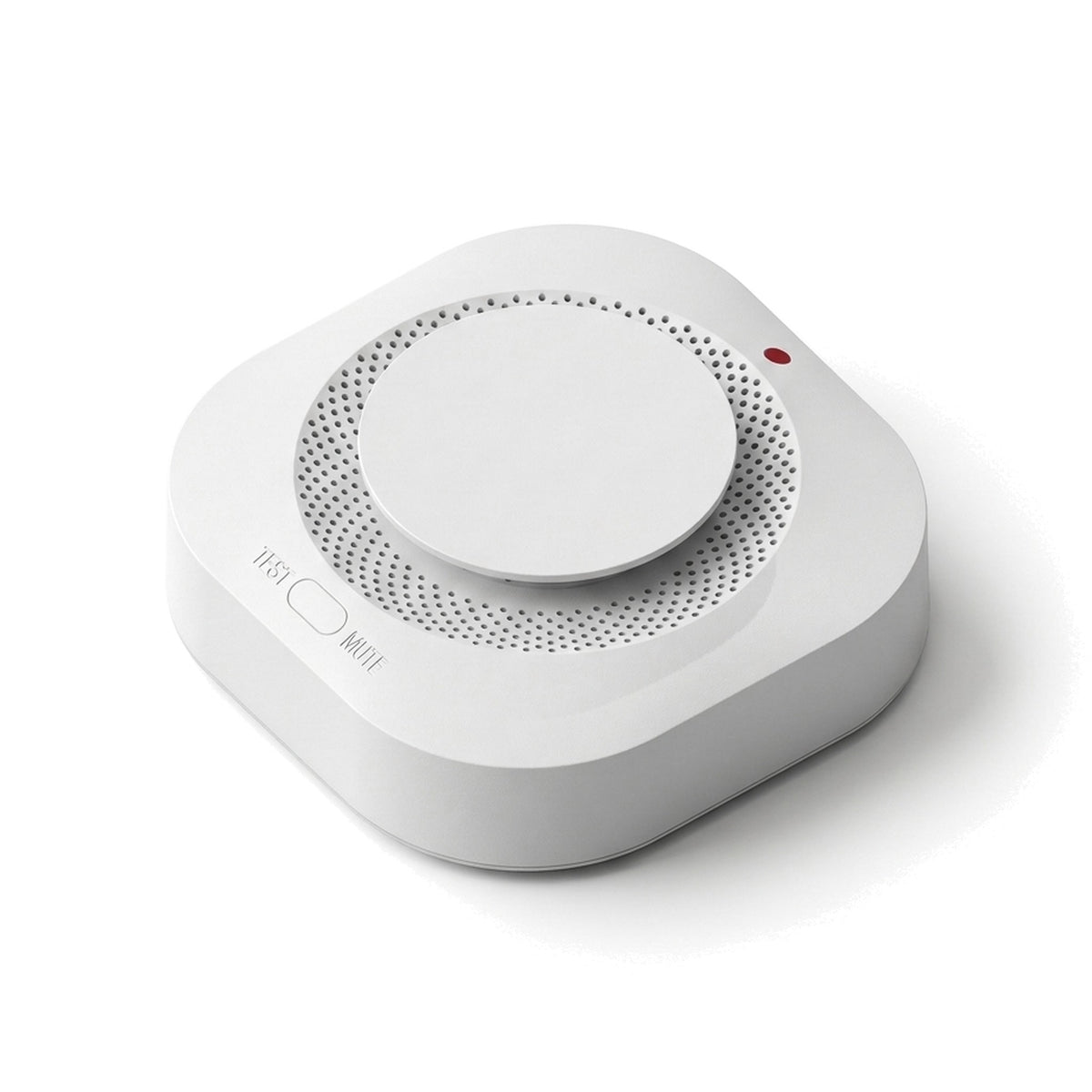 Détecteur de fumée connecté pour alarme InoProtect, fond blanc
