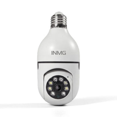 InoCam Lamp caméra ampoule sans fil 1080P vue de face, fond blanc