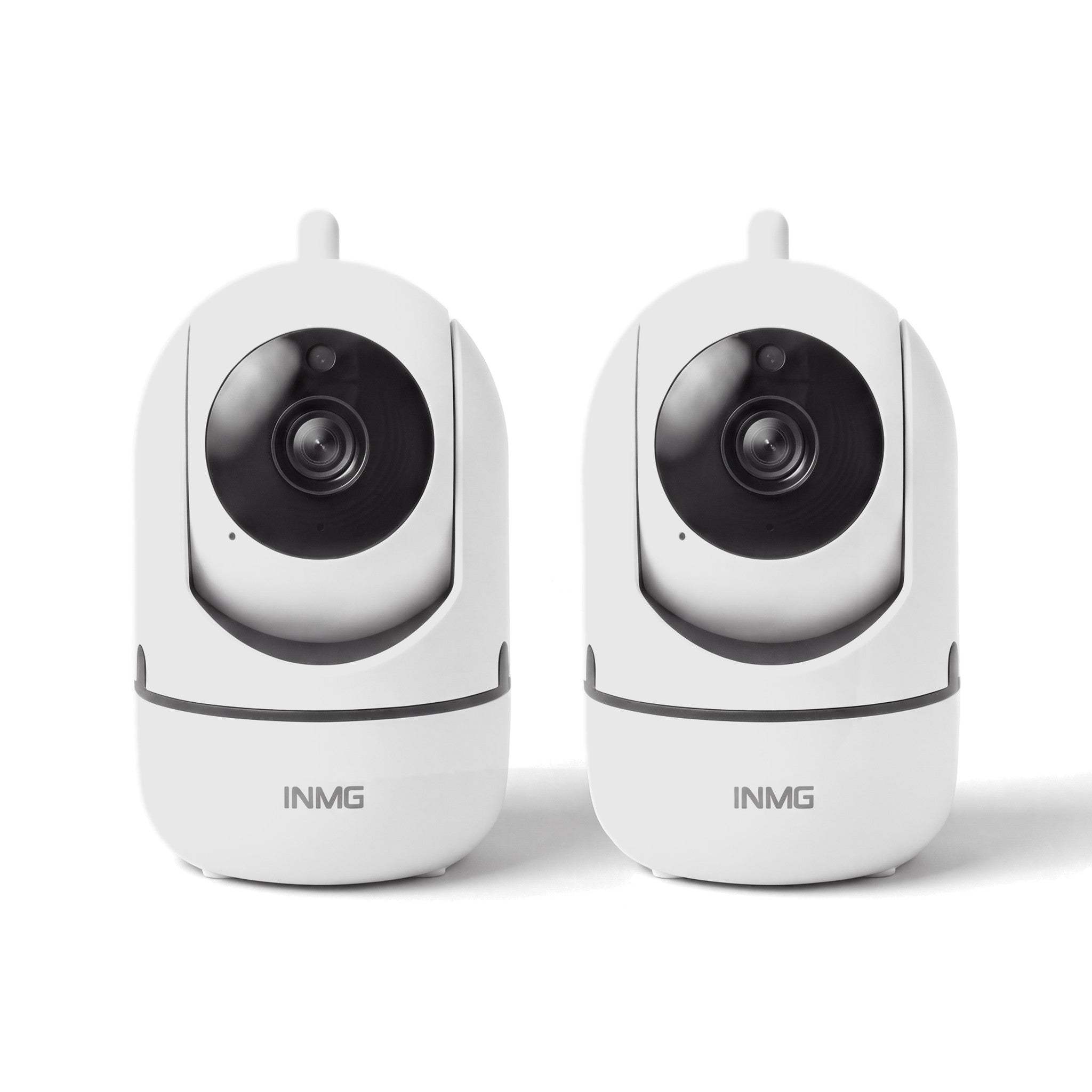 Pack de 2 caméras InoCam Mini blanches, fond blanc