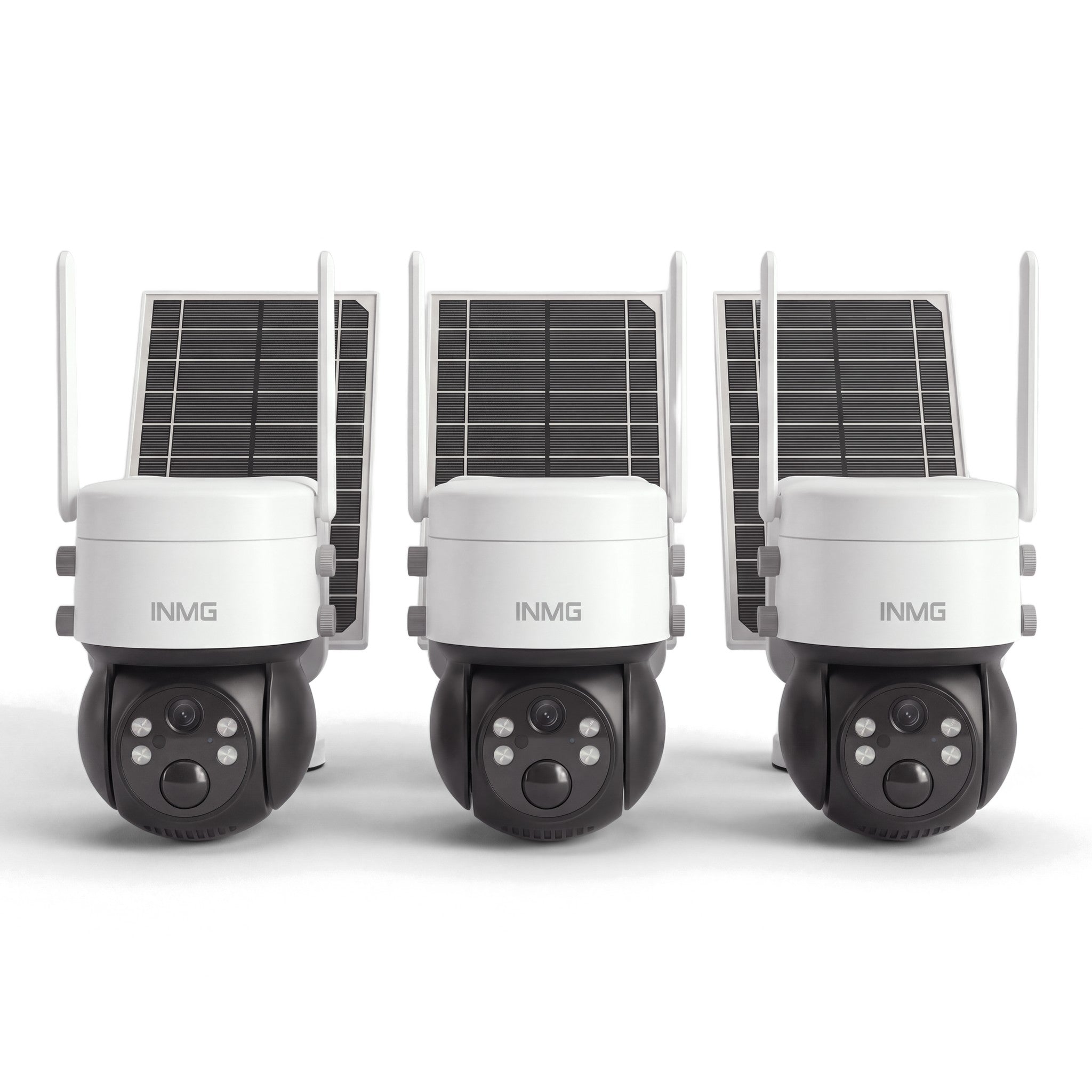 Pack de 3 caméras InoCam Pro 4G avec panneaux solaires