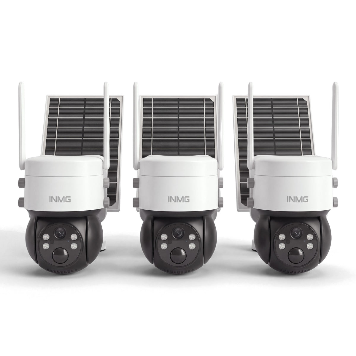 Pack de 3 caméras InoCam Pro 4G avec panneaux solaires