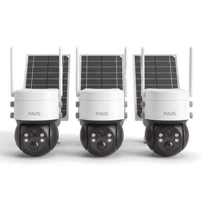 Pack de 3 caméras InoCam Pro 4G avec panneaux solaires