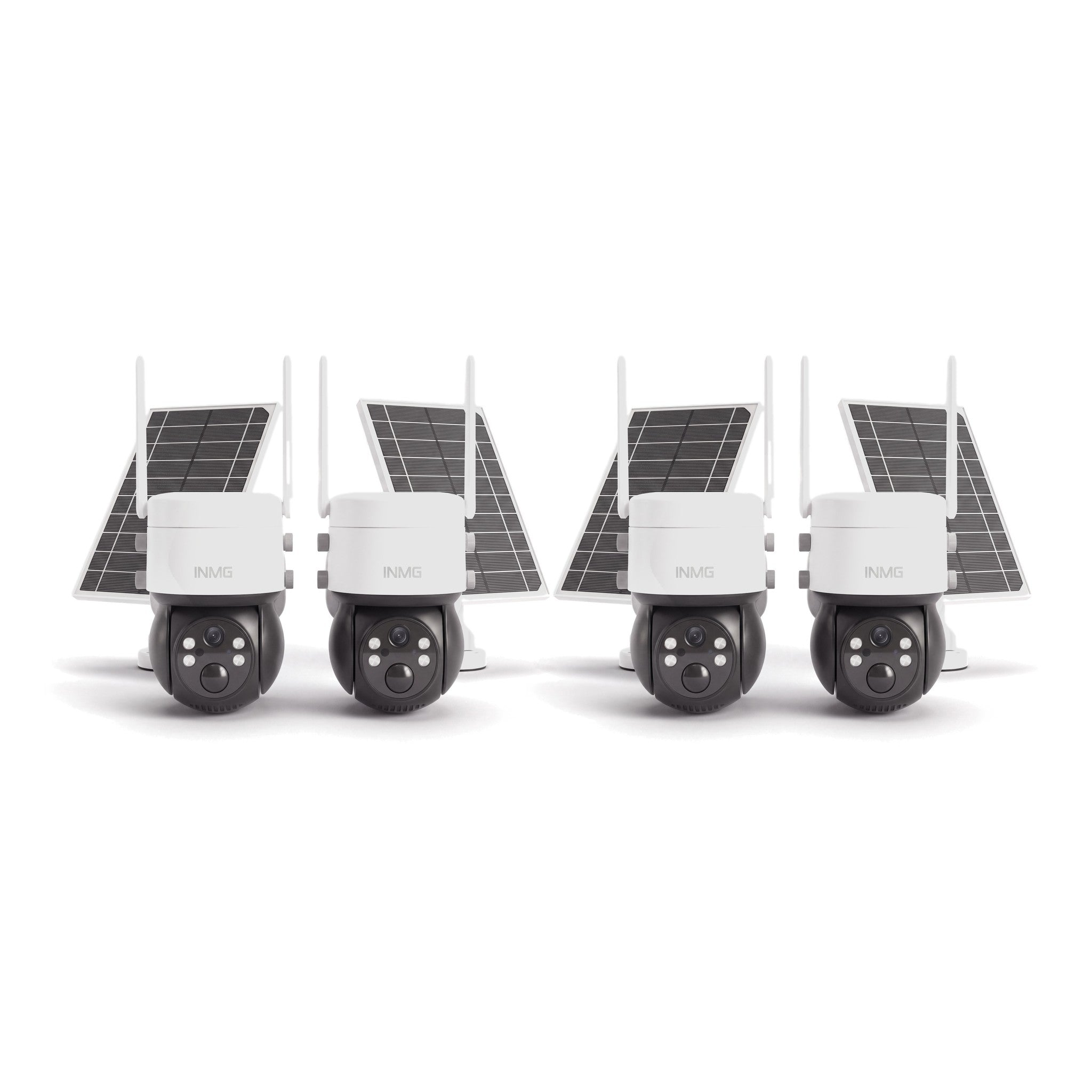 Pack de 4 caméras InoCam Pro 4G avec panneaux solaires