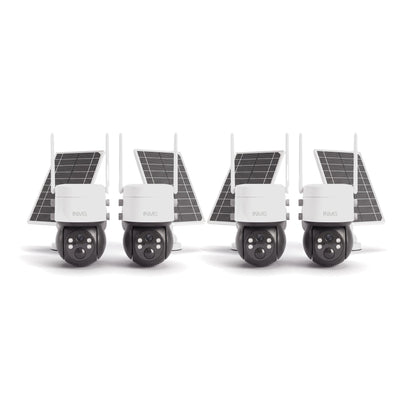Pack de 4 caméras InoCam Pro 4G avec panneaux solaires