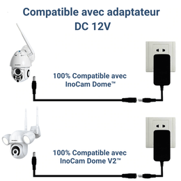 Rallonge Alimentation pour InoCam Dome™ & Dome V2™